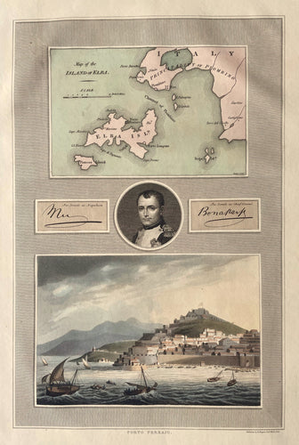 Italië Elba Portrait Napoleon Portoferraio Italy - R Bowyer - 1816