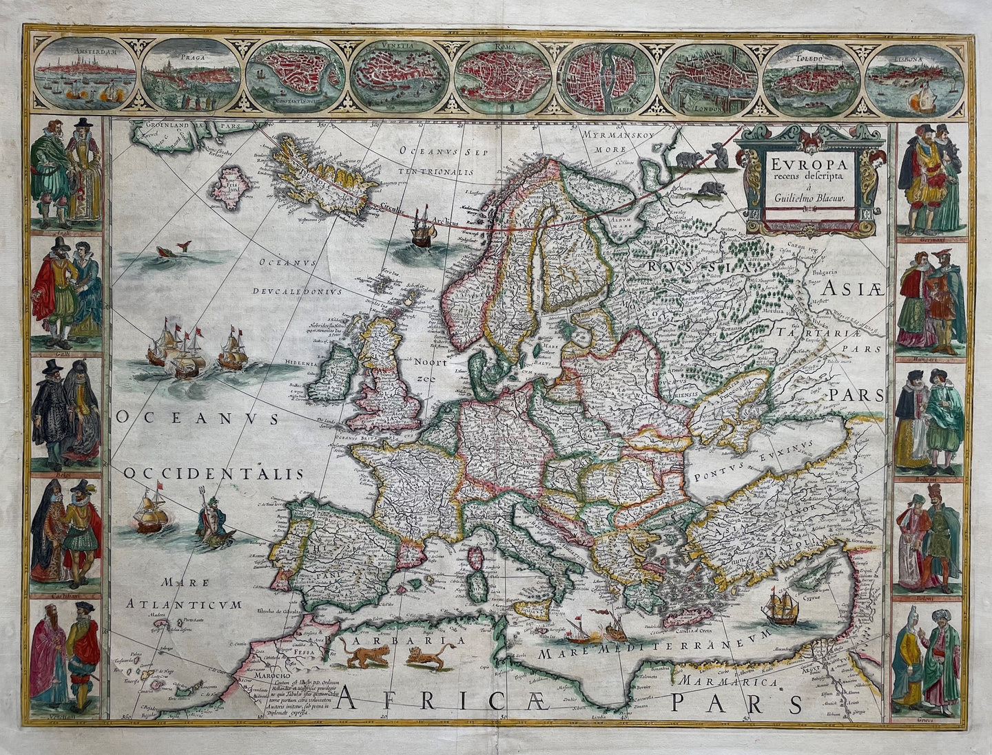 Europa Europe - Willem Jansz Blaeu - 1642