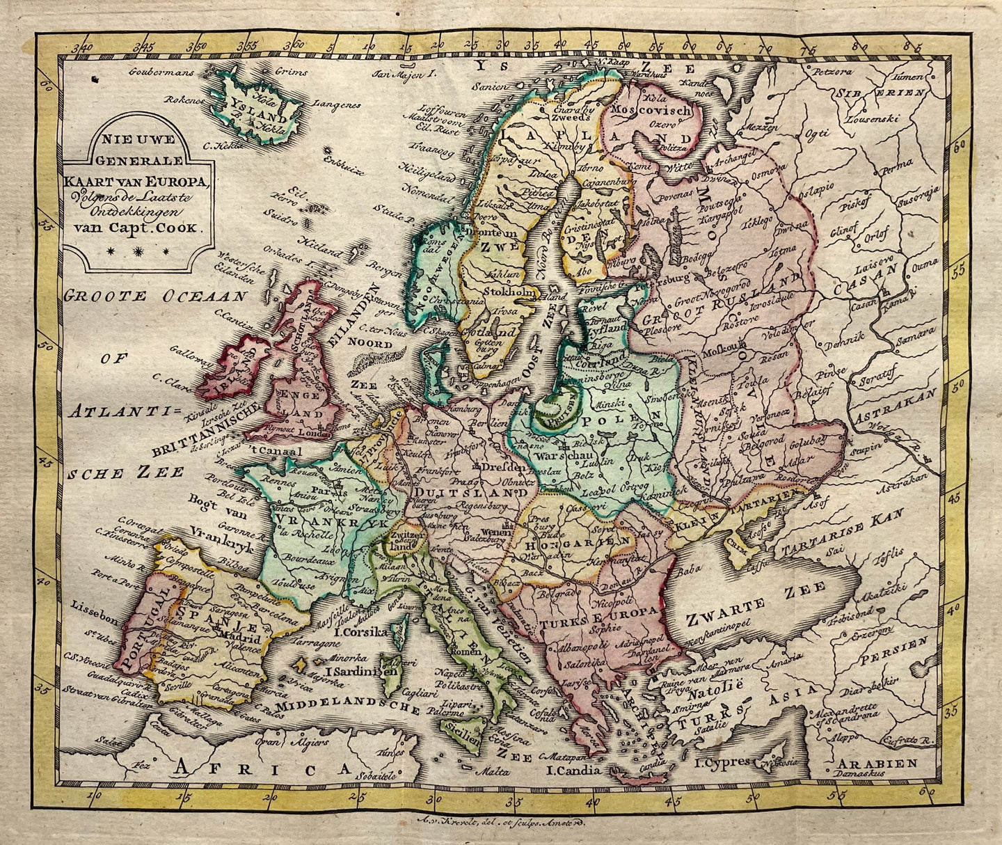 Europa Europe - JB Elwe & DM Langeveld - 1786