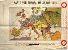 Afbeelding in Gallery-weergave laden, Europa Europe Satirical Map - Walter Trier - 1914