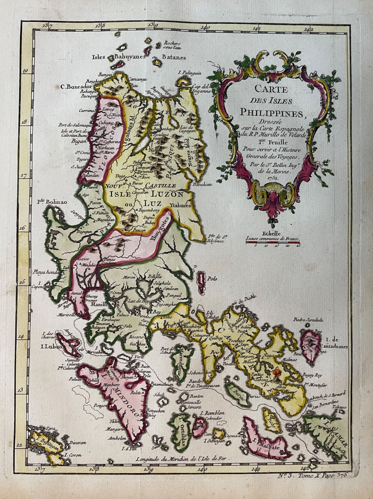 Filipijnen Noordelijke Filipijnen Philippines - JN Bellin - circa 1755