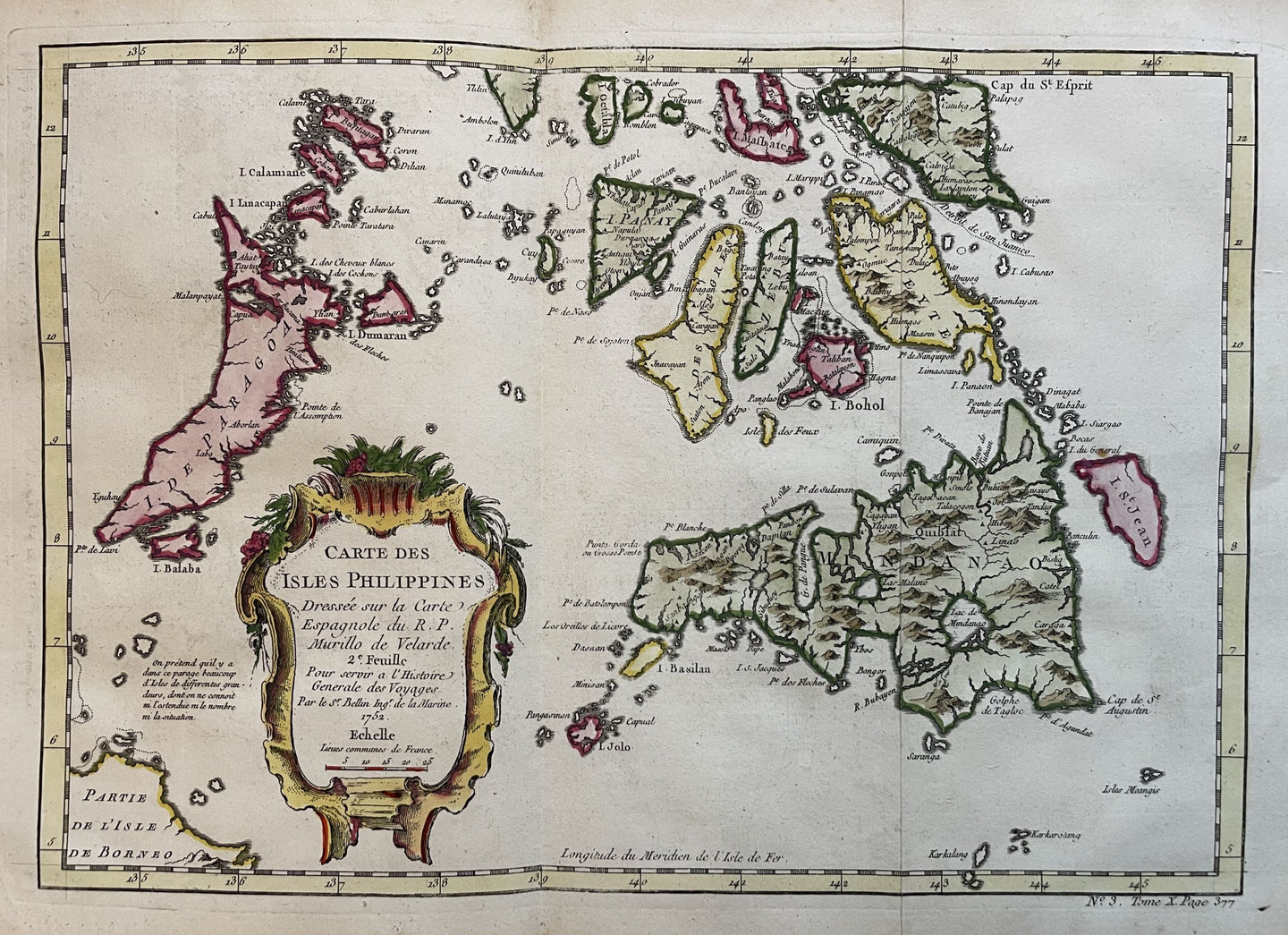 Filipijnen Zuidelijke Filipijnen Philippines - JN Bellin - circa 1755