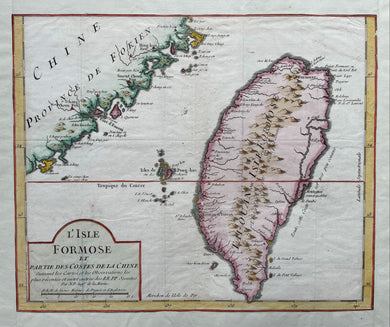 Taiwan (Formosa) - JN Bellin / AF Prévost - circa 1755