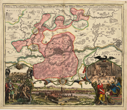 Duitsland Frankfurt am Main Germany - JB Homann - 1716