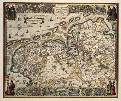 Friesland Groningen Drenthe Oost-Friesland - Claes Jansz. Visscher - 1649