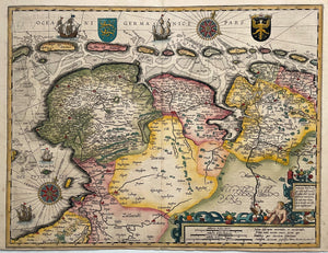 Friesland Groningen Drenthe Oost-Friesland - P Kaerius - 1617
