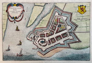 Geertruidenberg Stadsplattegrond in vogelvluchtperspectief - J Blaeu -1649