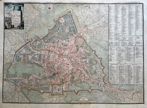 België Gent Belgium Stadsplattegrond - G Goethals - 1796