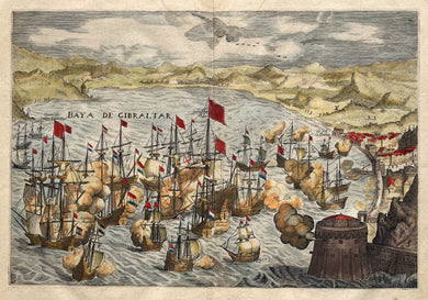Spanje Gibraltar Battle 1607 Spain - JJ Orlers & H van Haestens - 1610