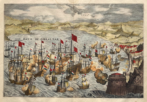Spanje Gibraltar Battle 1607 Spain - JJ Orlers & H van Haestens - 1610