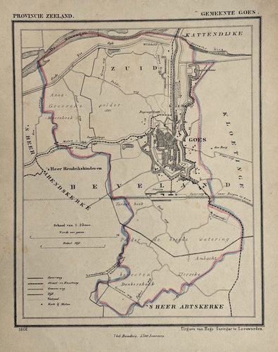 Goes - Kuijper / Suringar - 1867