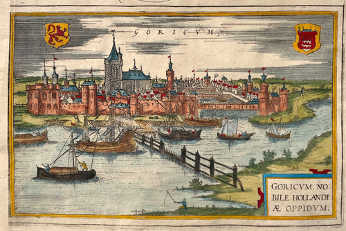 Gorinchem Aanzicht - G Braun & F Hogenberg - ca. 1585