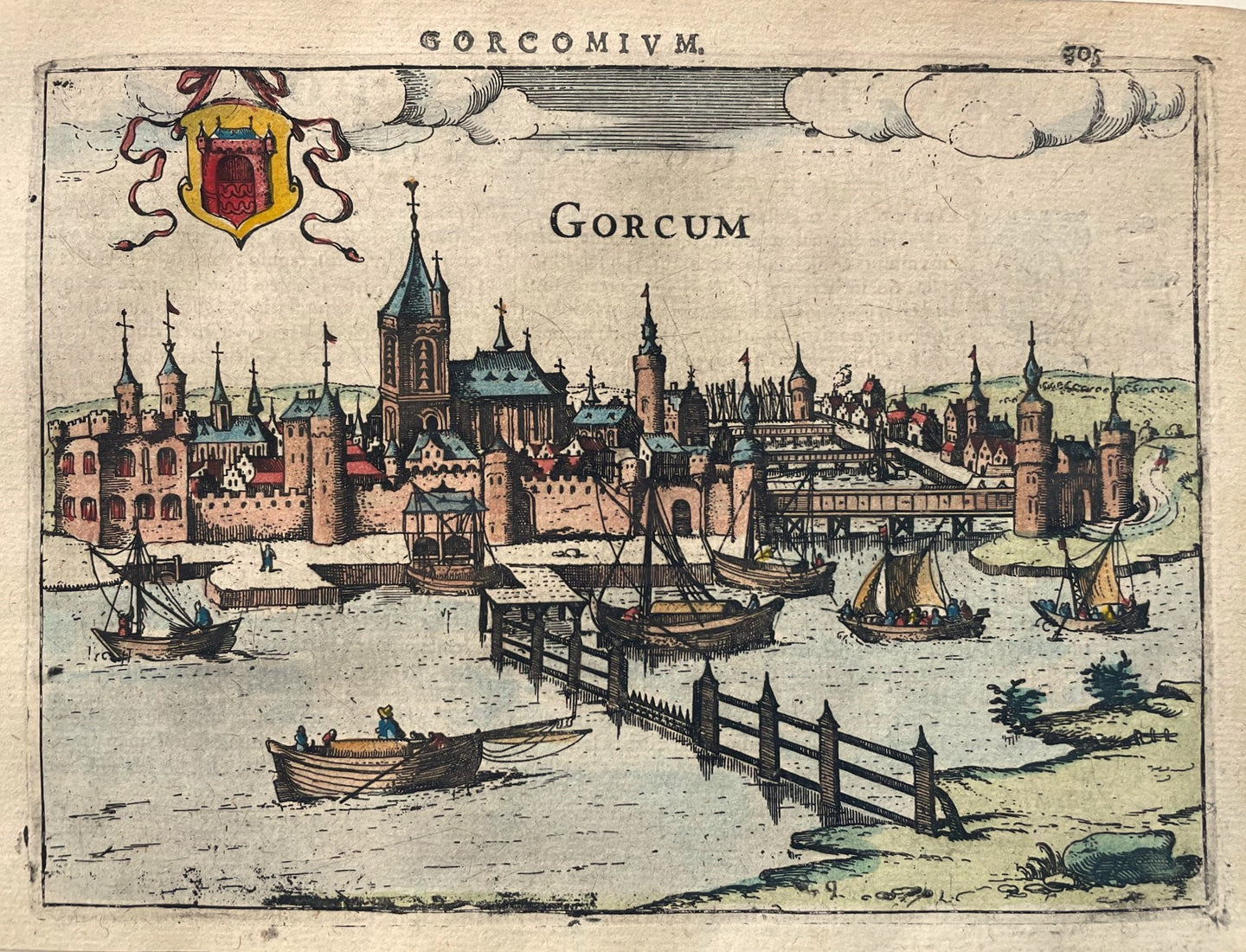 Gorinchem Profielgezicht Gorkum - J Jansz / L Guicciardini - 1616