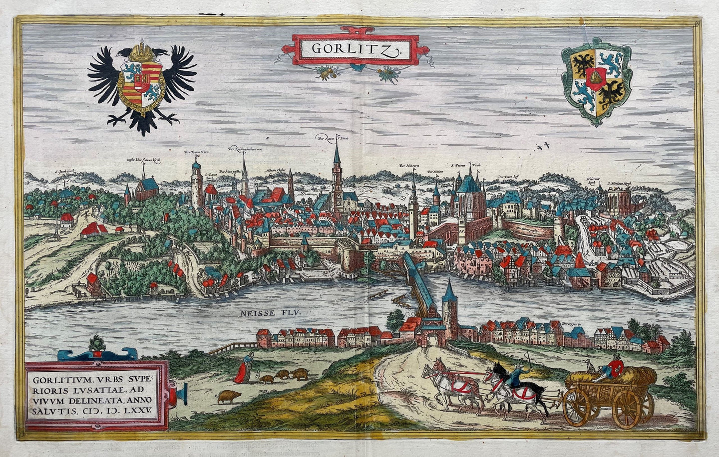 Duitsland Görlitz Germany - G Braun & F Hogenberg / J Janssonius - 1657