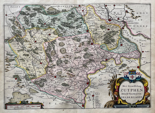 Gelderland Graafschap Zutphen - N Geelkercken / J van Biesen - 1654