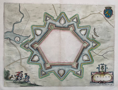 Groenlo Plattegrond - J Blaeu - 1649