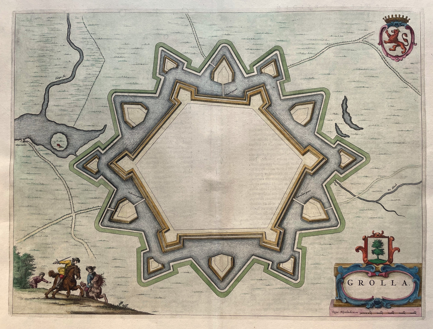 Groenlo Plattegrond - J Blaeu - 1649