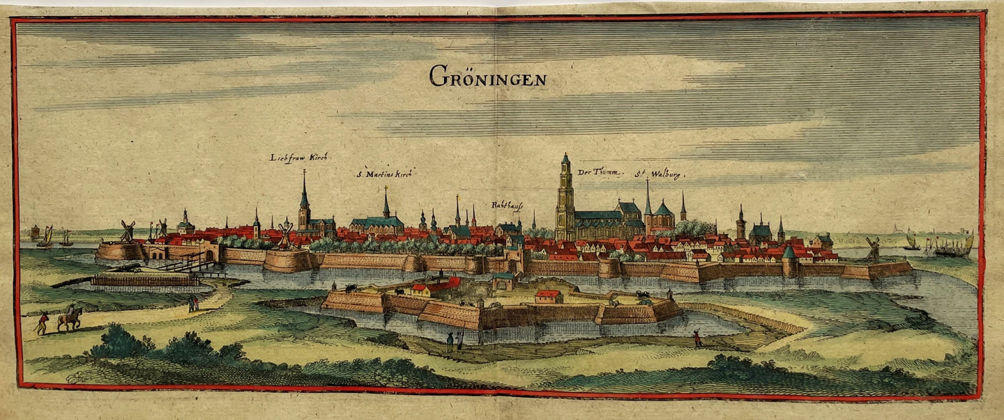 Groningen Panorama - C Merian - 1659