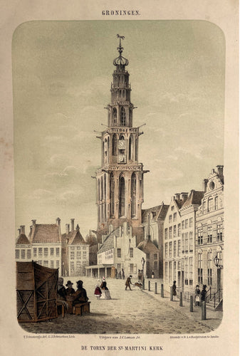Groningen Martinitoren - HL van Hoogstraten / JC Loman jr - 1857