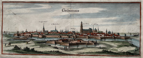 Groningen Panorama - C Merian - 1659