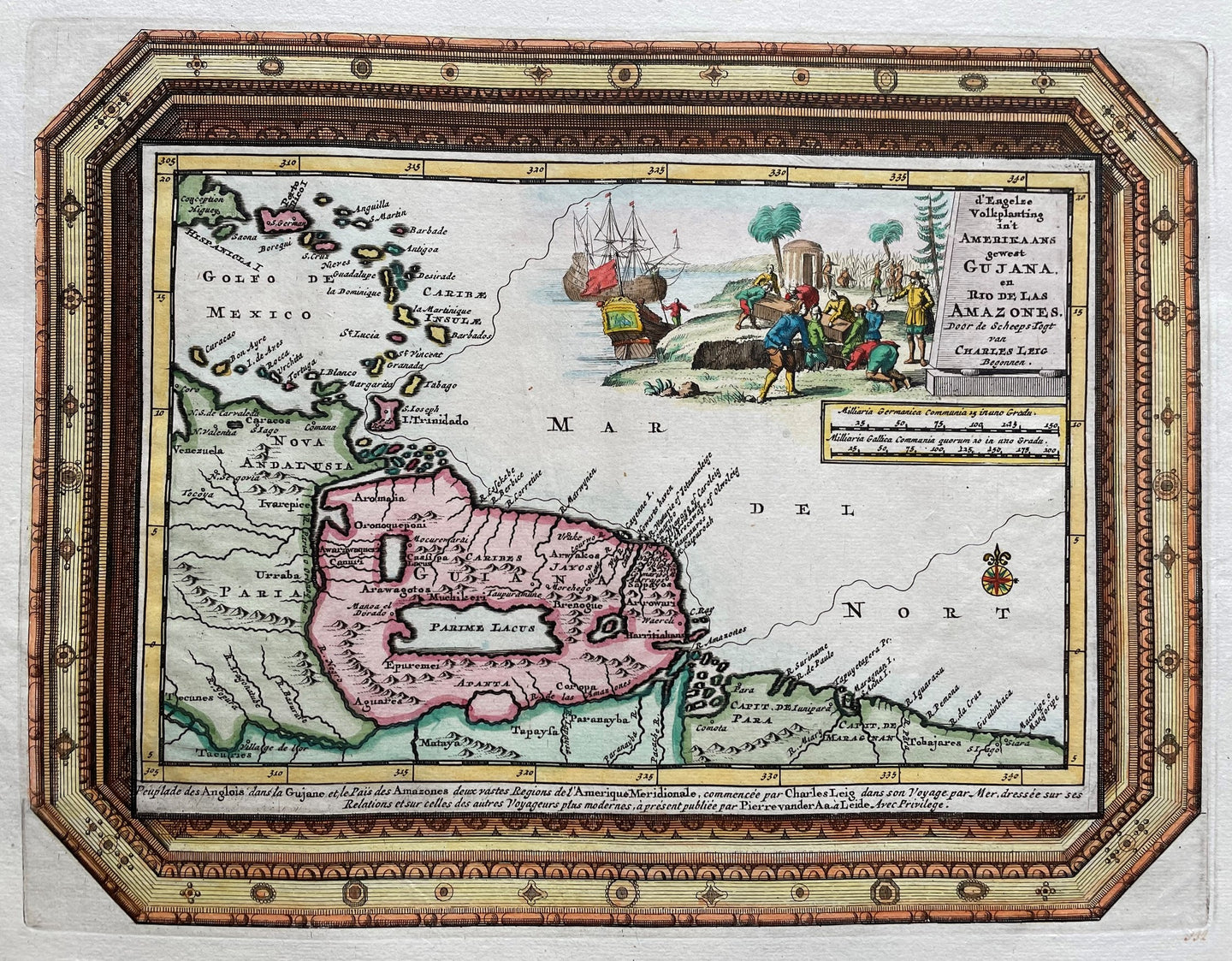 Guyana's Kleine Antillen - Pieter van der Aa - circa 1714