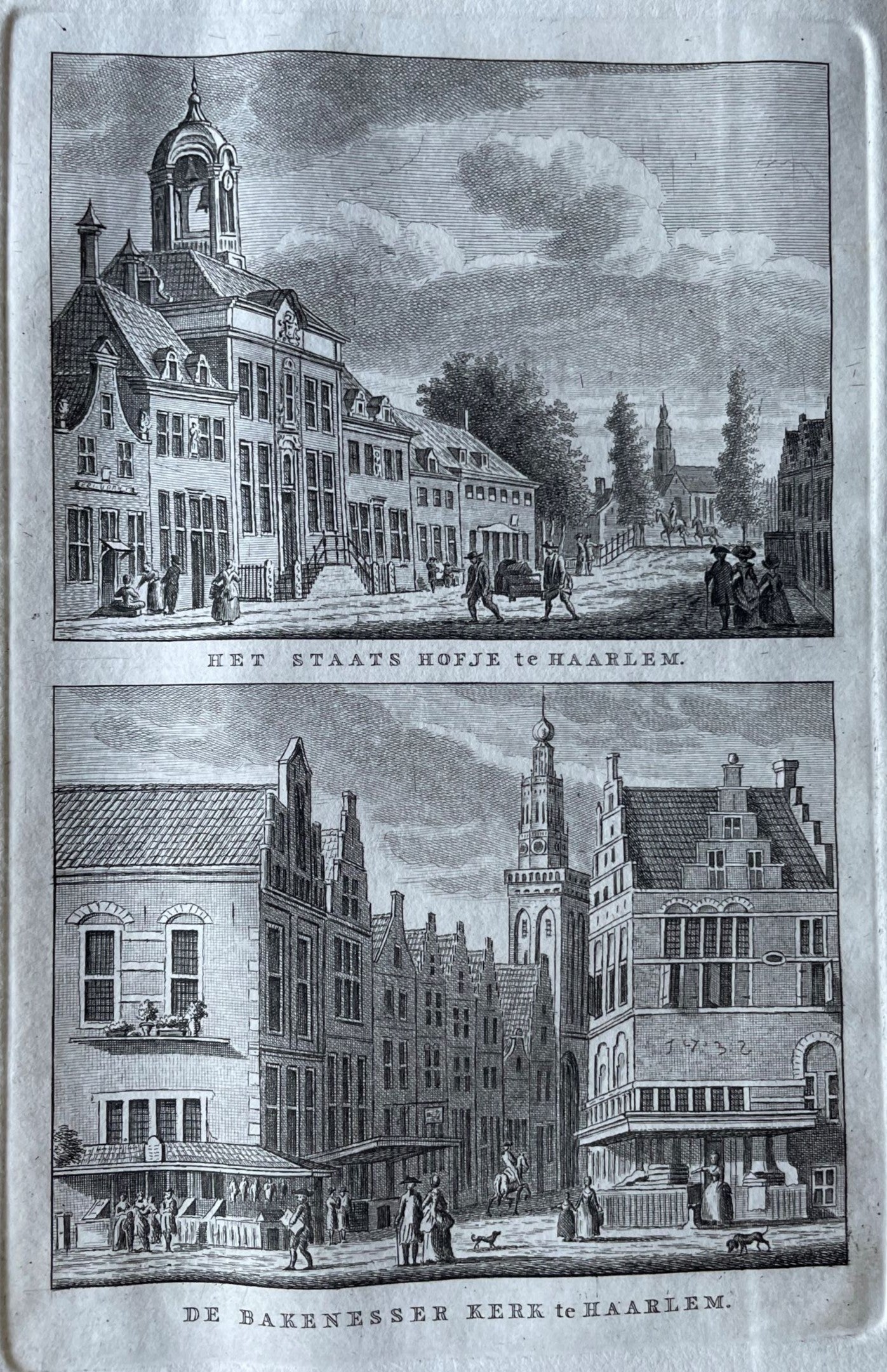 Haarlem Hofje van staats en Bakenesserkerk - KF Bendorp - 1793