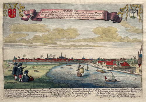 Haarlem vanuit het zuiden gezien - Jan van de Velde II - 1628