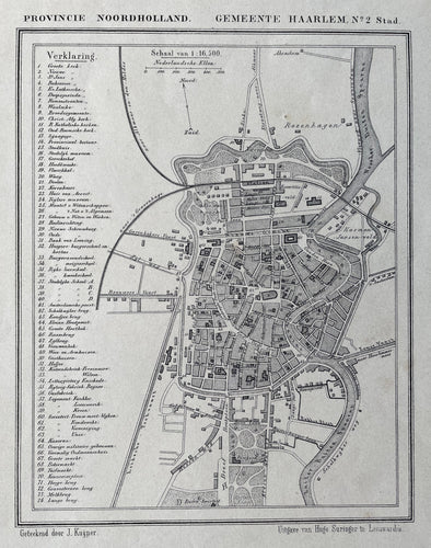 Haarlem Stad - Kuijper / Suringar - circa 1868