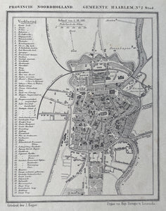 Haarlem Stad - Kuijper / Suringar - circa 1868