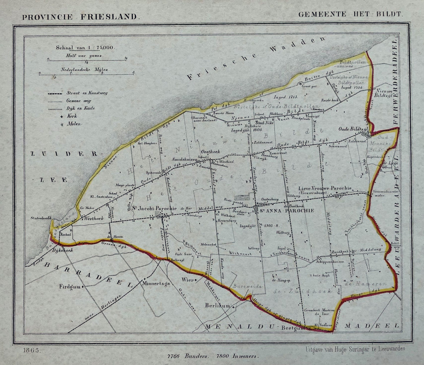 Het Bildt - Kuijper/Suringar - 1865