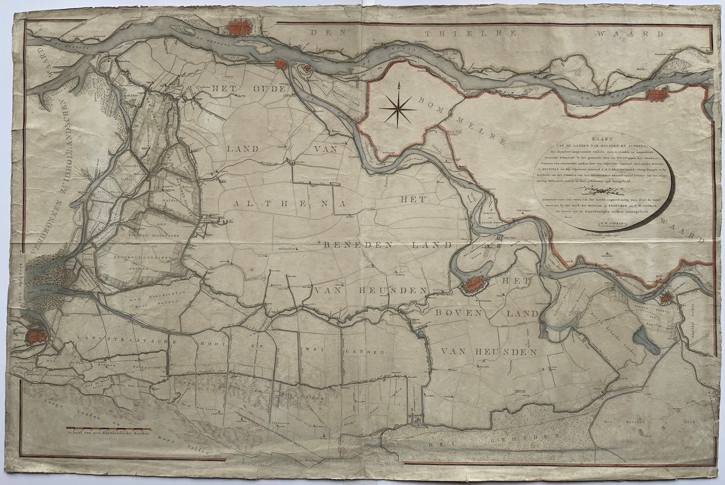 Noord-Brabant Heusden Land van Heusden en Altena - D Veelwaard FW Conrad - 1798