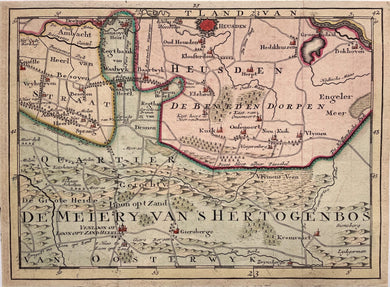 Noord-Brabant Heusden Drunen Waalwijk Kaatsheuvel - P Schenk - circa 1748