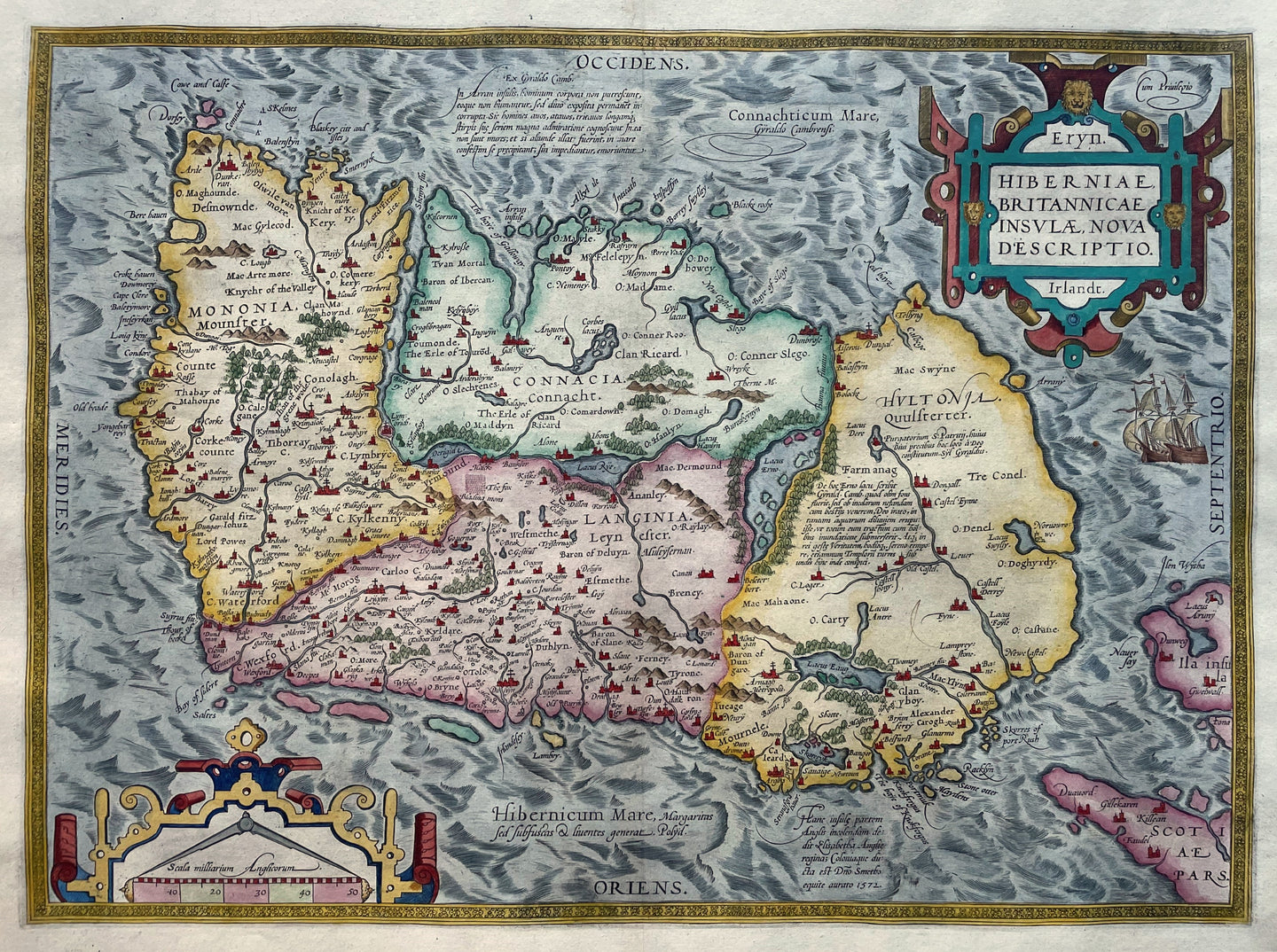 Ierland British Isles Ireland - A Ortelius - 1587
