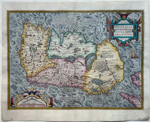 Ierland British Isles Ireland - A Ortelius - 1587