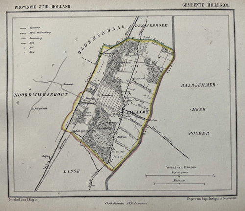 Hillegom - J Kuijper / H Suringar - 1865