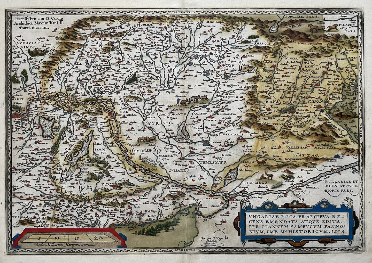 Hongarije Hungary - A Ortelius - 1592