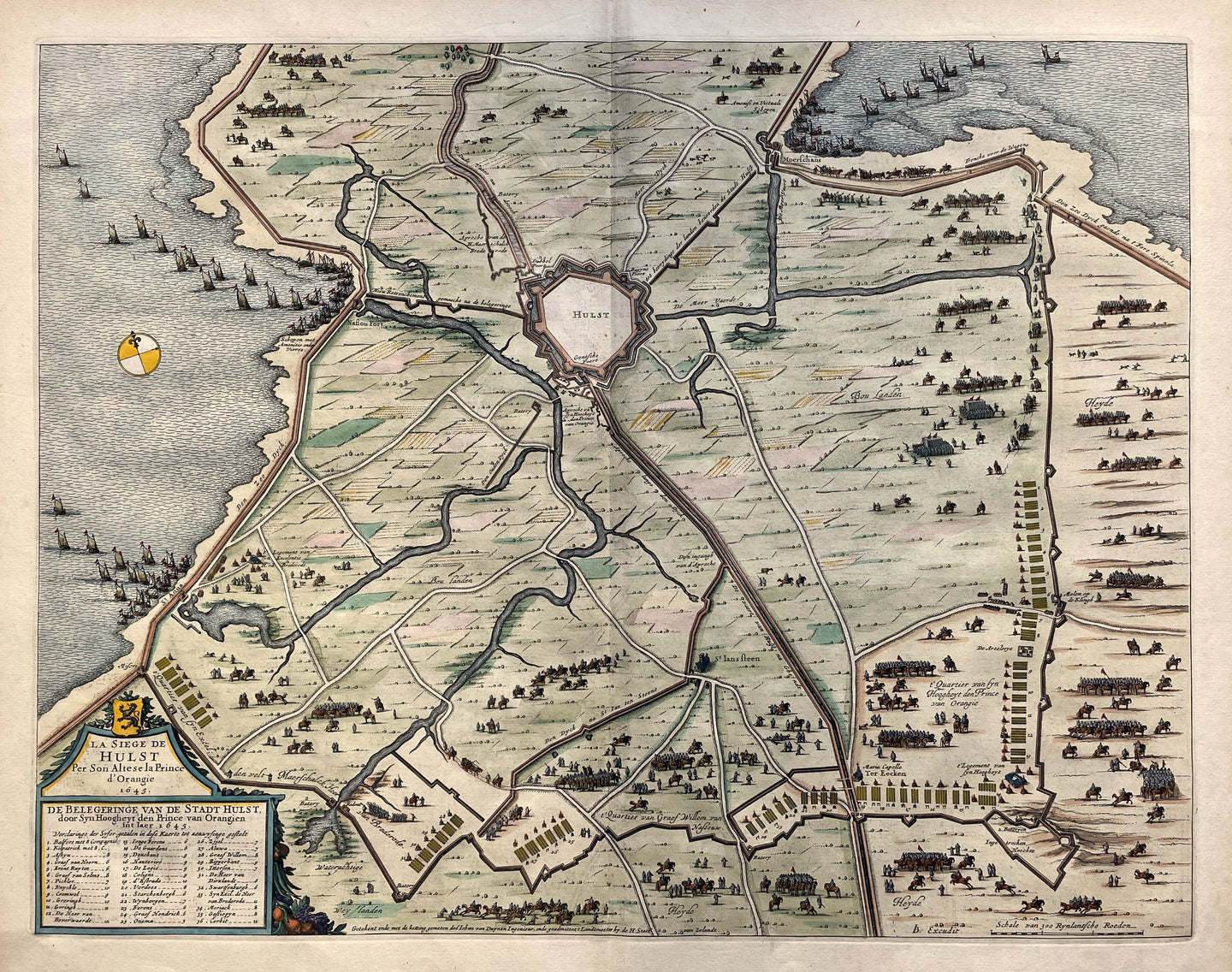 Hulst Beleg 1645 - J Blaeu - 1649