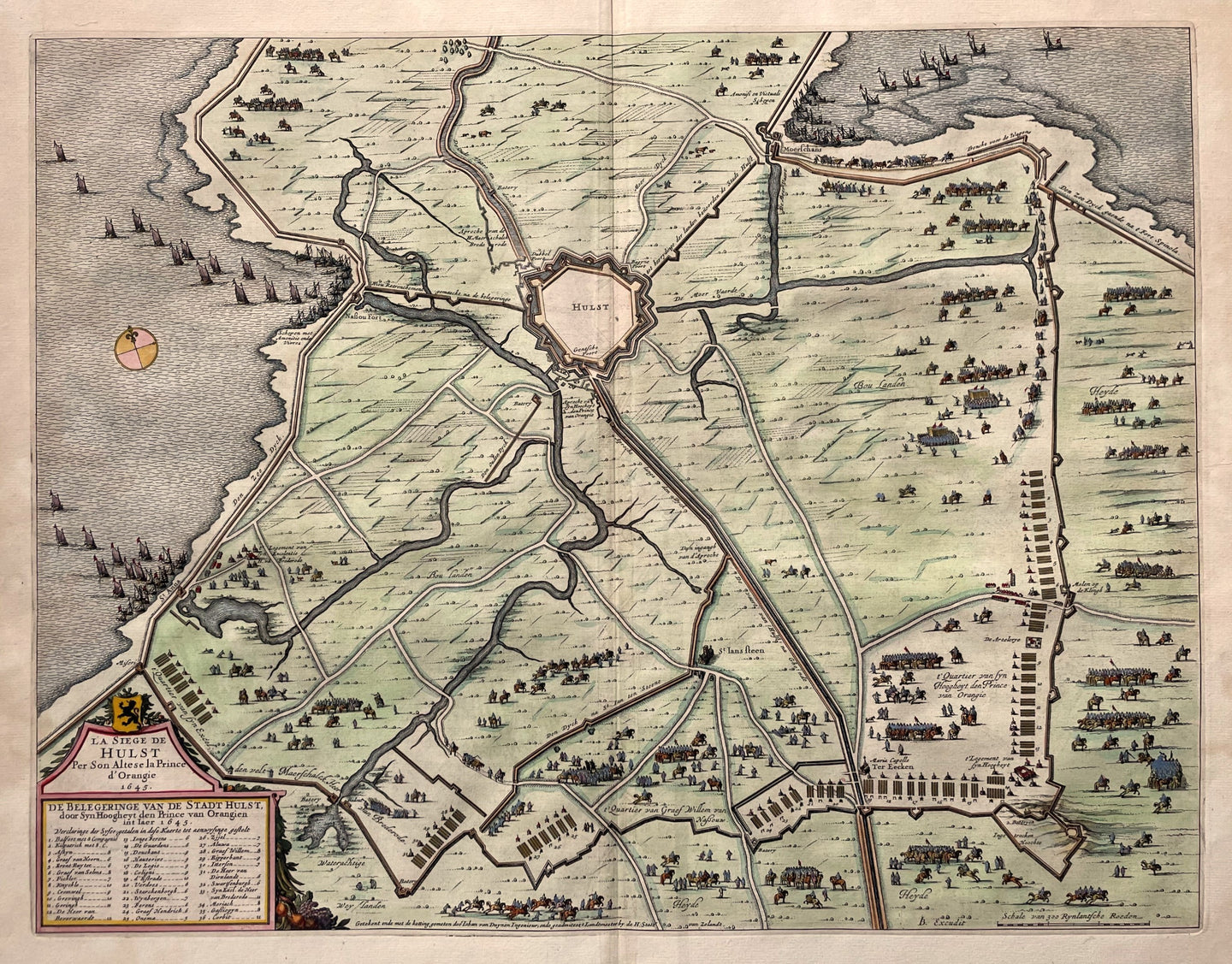 Hulst Beleg 1645 - J Blaeu - 1649