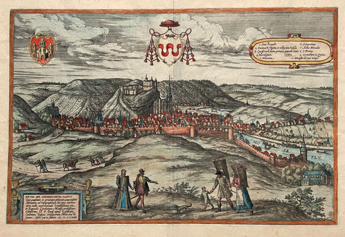 België Hoei Belgium Huy - G Braun & F Hogenberg - 1582