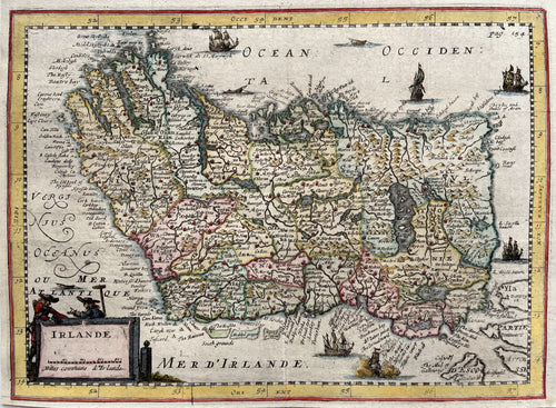 Ierland British Isles Ireland - Nicolas Sanson - circa 1700