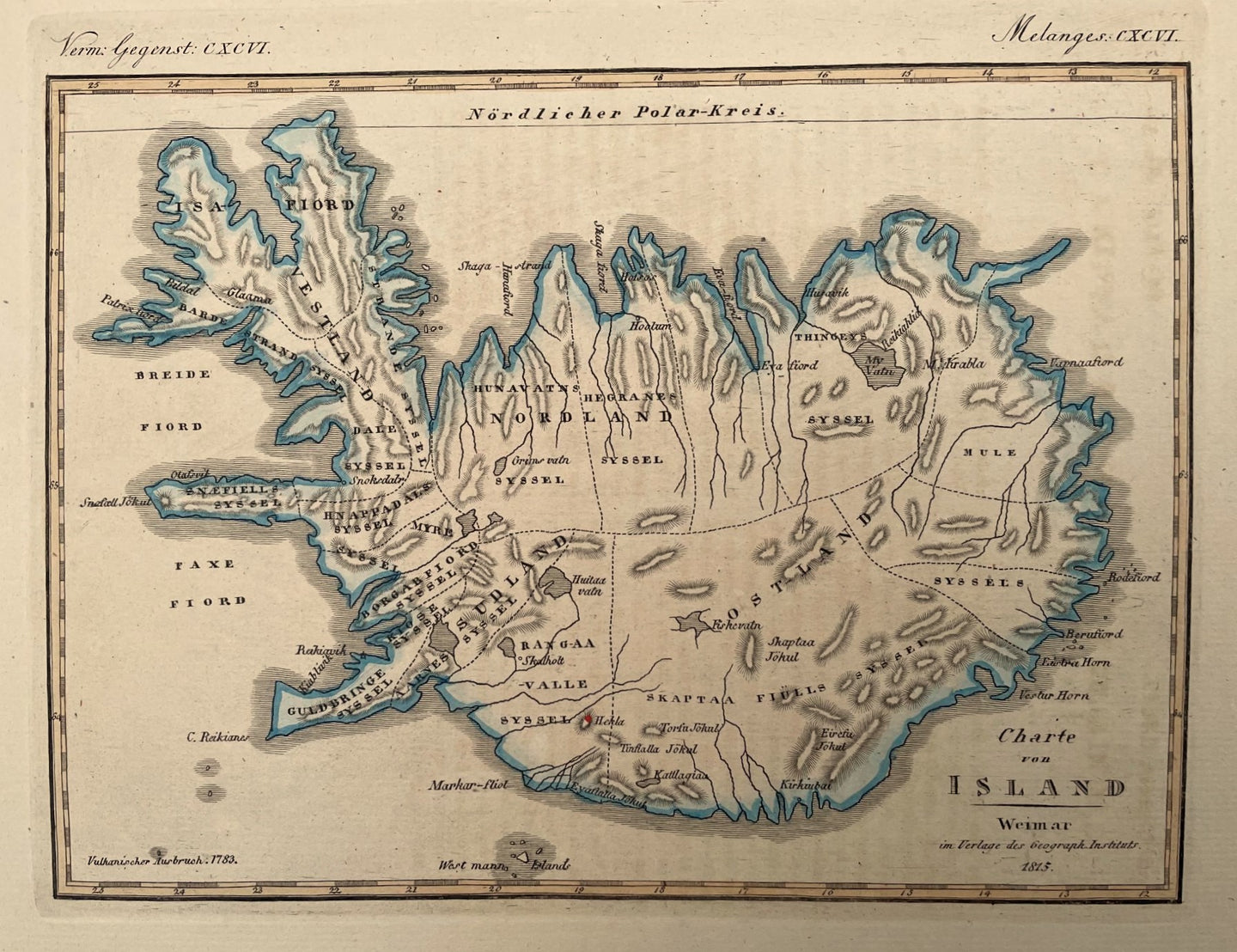 IJsland Iceland - Friedrich Justin Bertuch - 1815
