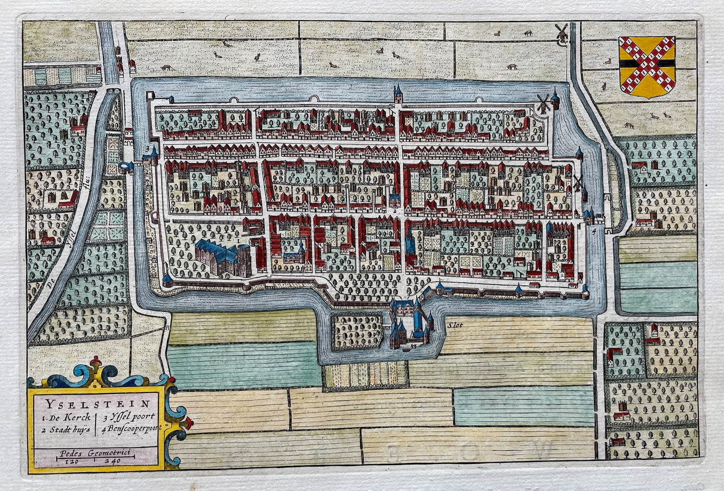 IJsselstein Stadsplattegrond - J Blaeu - 1649