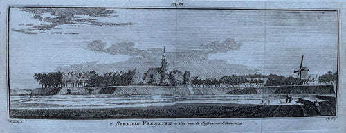 IJzendijke Profielgezicht - H Spilman - ca. 1750