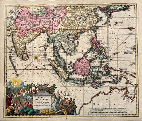 Zuidoost-Azië India Southeast Asia - M Seutter - circa 1730