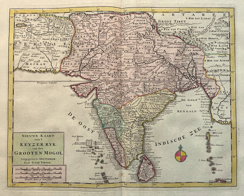 India - I Tirion / J Keyser - 1764