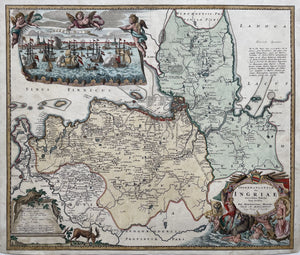 Rusland Ingermanland St Petersburg Russia - Homann Heirs (Erven Homann) - 1734