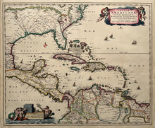 Afbeelding in Gallery-weergave laden, Caribbean Florida Central America - Nicolaas Visscher II - circa 1682