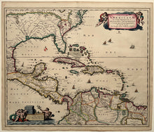 Afbeelding in Gallery-weergave laden, Caribbean Florida Central America - Nicolaas Visscher II - circa 1682