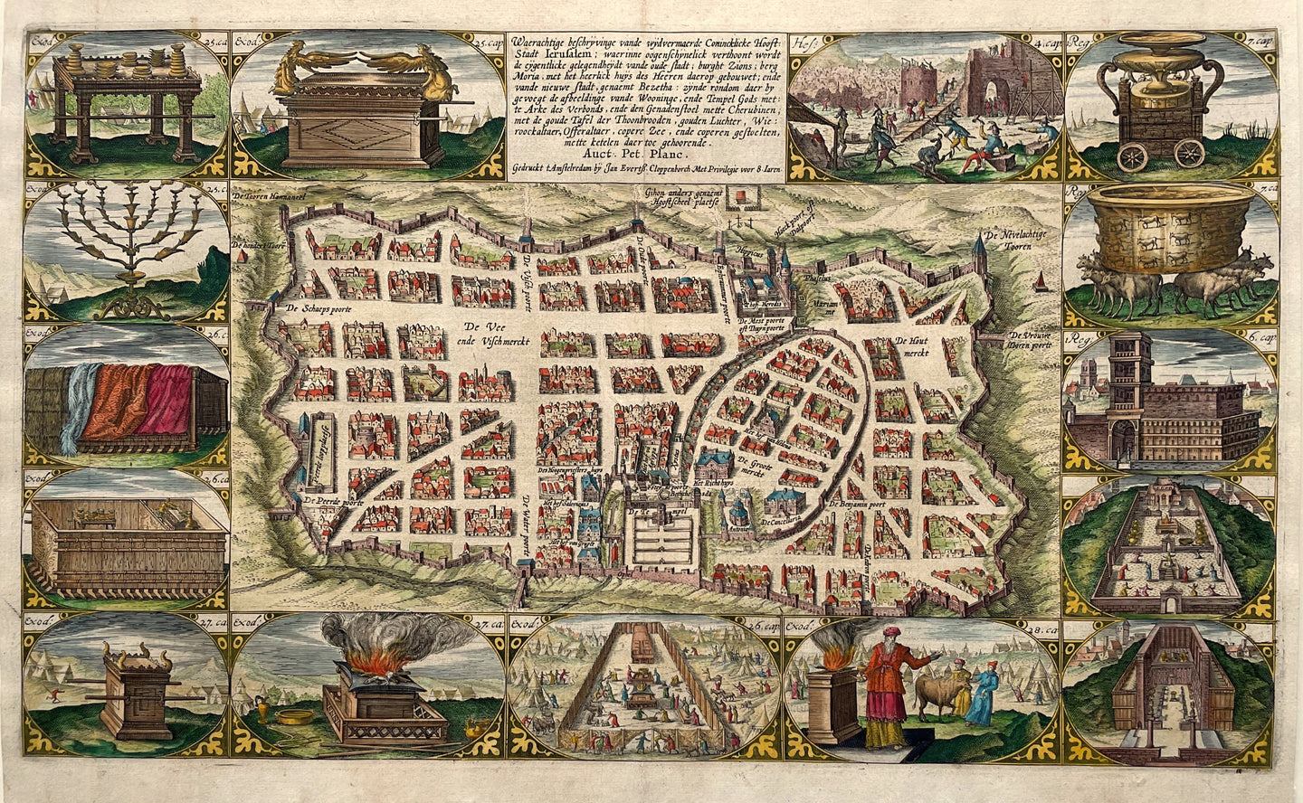 Israël Heilige Land Jerusalem Israel Holy Land - Petrus Plancius - circa 1604