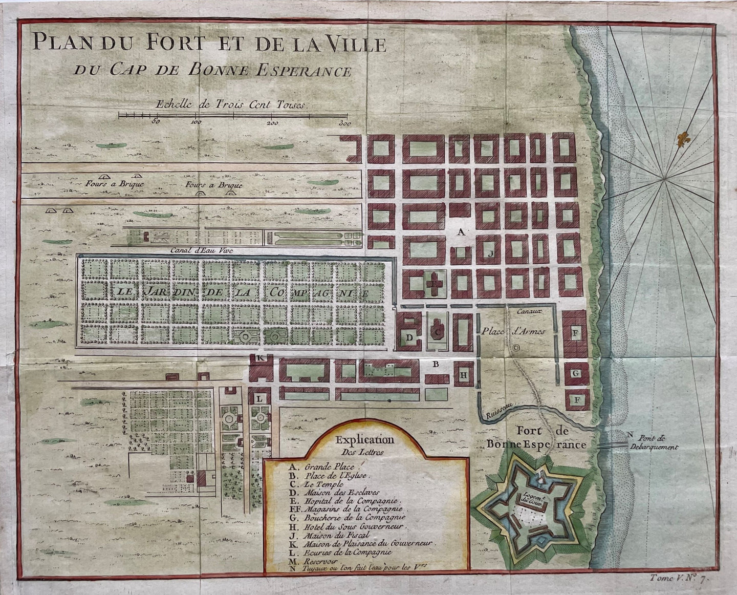 Zuid-Afrika Kaapstad en Kaap de Goede Hoop South Africa Cape Town - AF Prévost - circa 1755